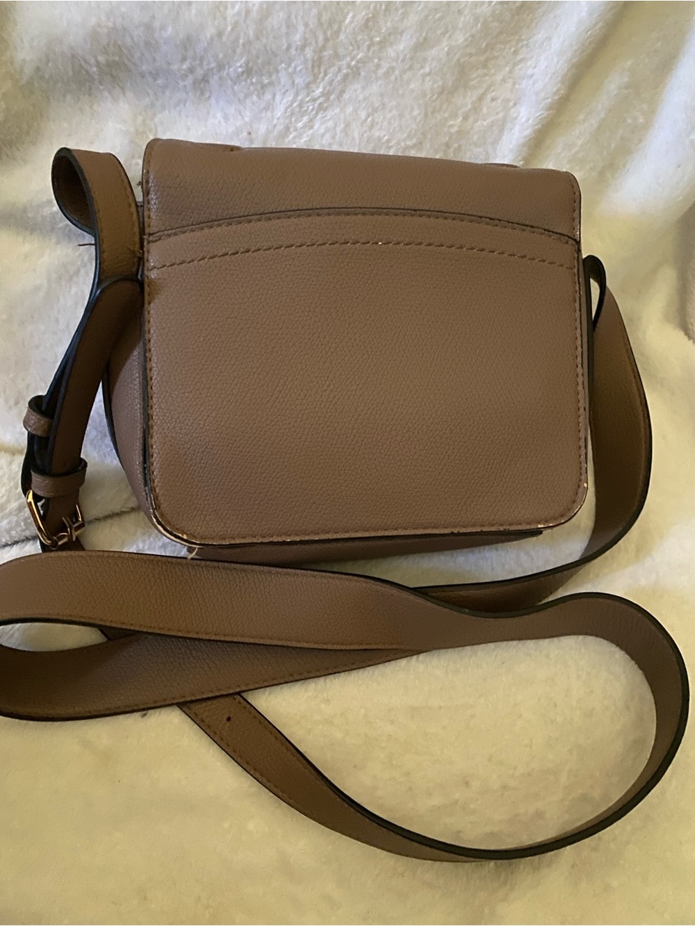 A New Day Taupe Crossbody Shoulder Bag - Sleek Everyday Style
